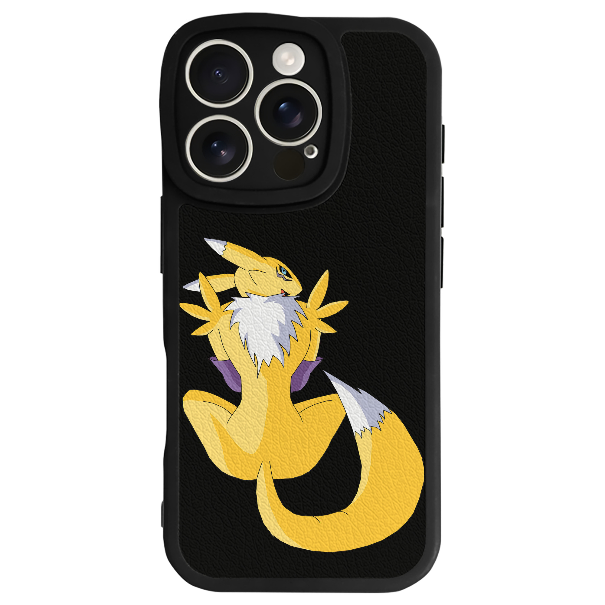 （画像用） Digimon デジタルモンスター/デジモン 【iPhone 16シリーズ対応】シリコンスマホケース（レザー調） 材質：シリコン